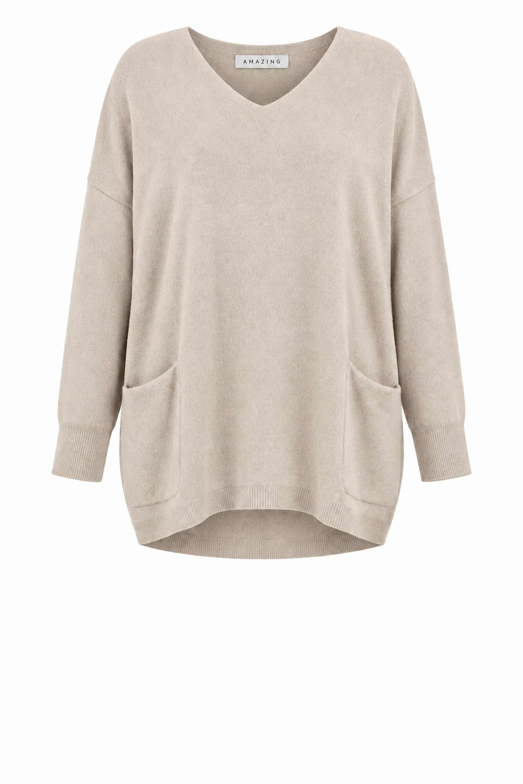CARYF X ROUND NECK OVERSIZED JUMPER