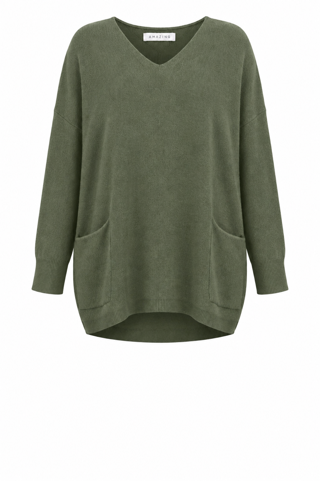 CARYF X ROUND NECK OVERSIZED JUMPER
