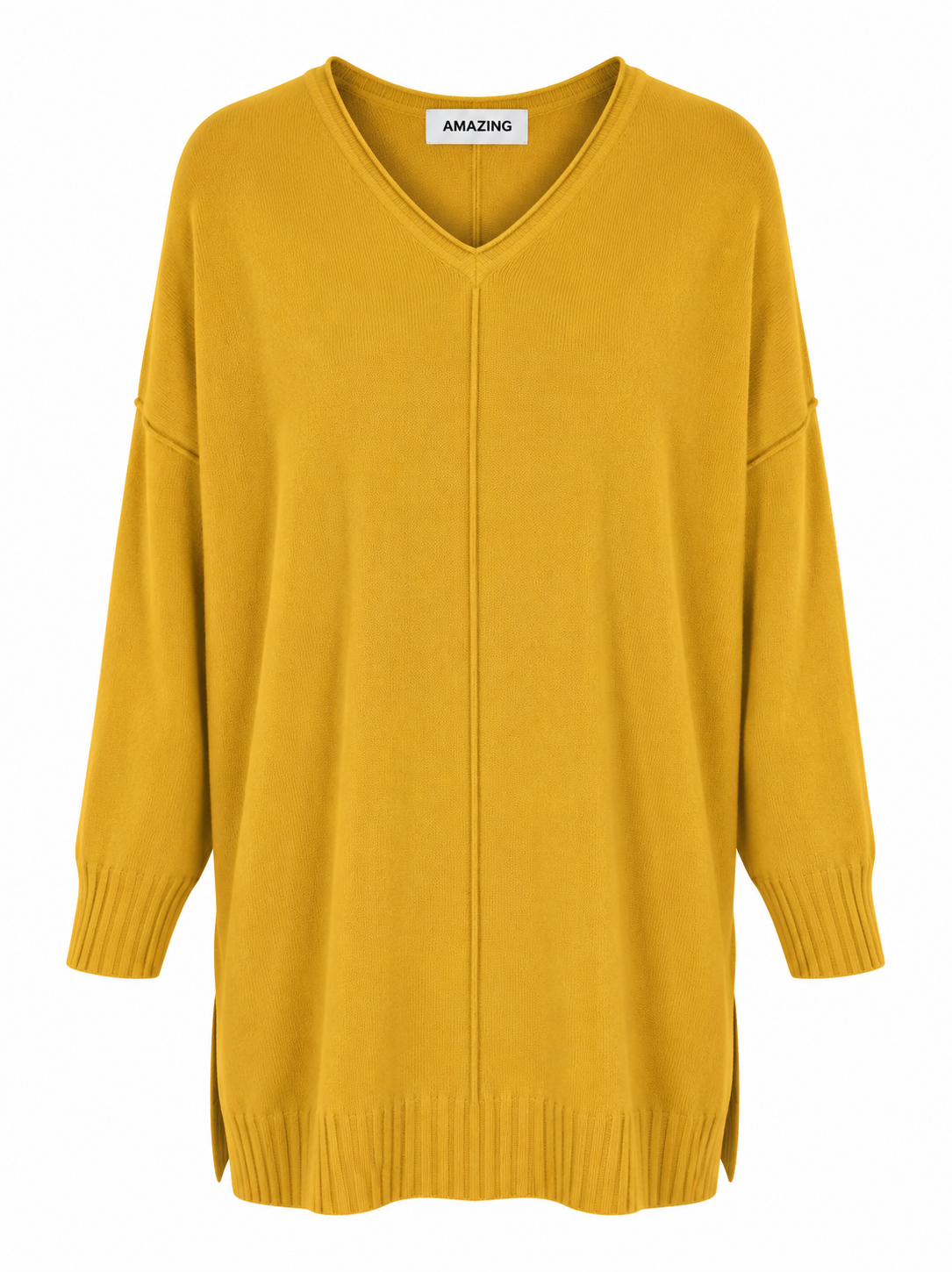 CASSI X ROUND NECK FRONT SEAM KNIT