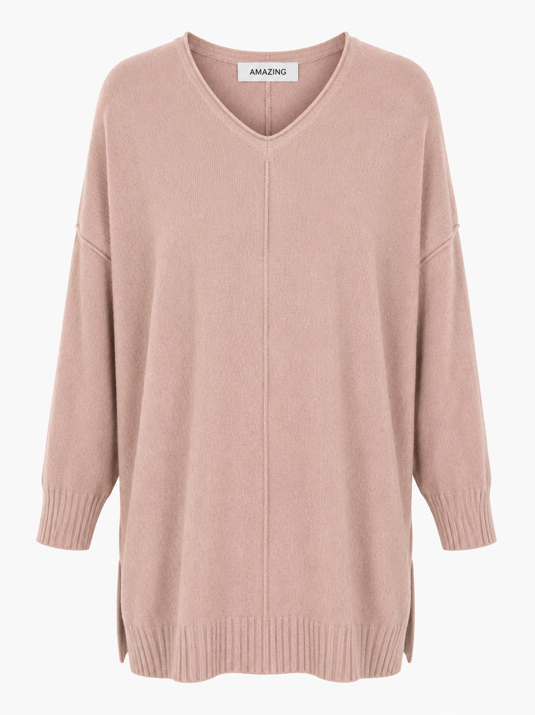 CASSI X ROUND NECK FRONT SEAM KNIT