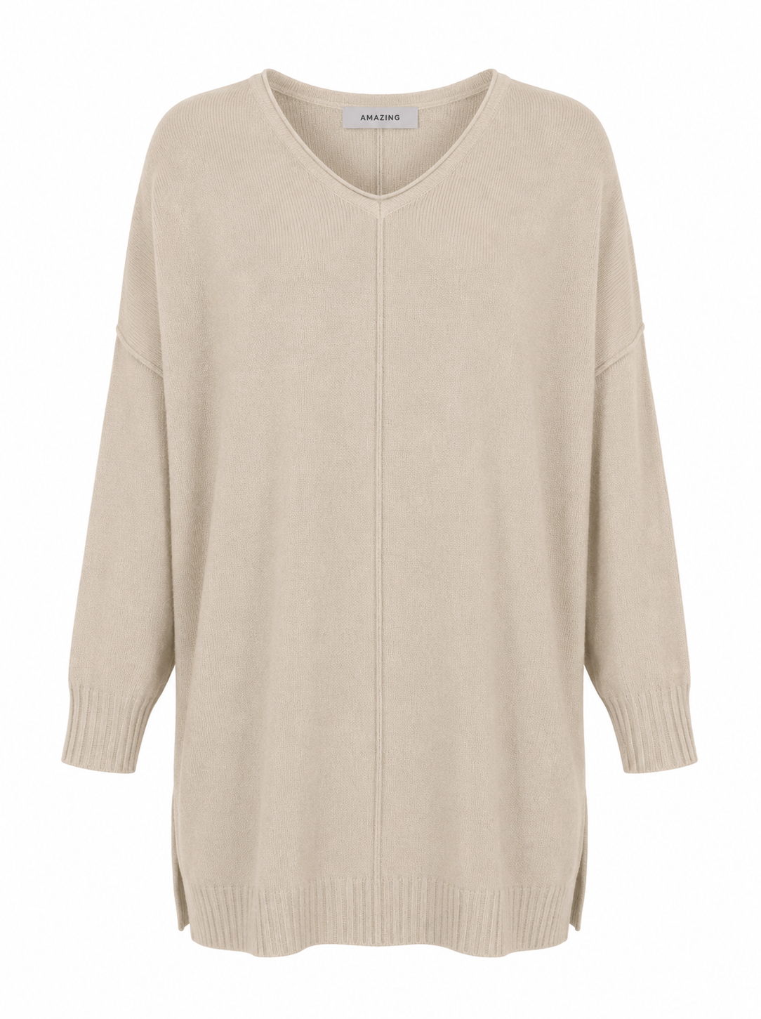 CASSI X ROUND NECK FRONT SEAM KNIT