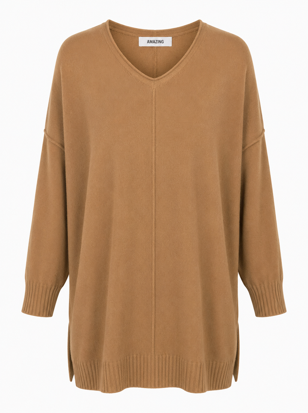 CASSI X ROUND NECK FRONT SEAM KNIT