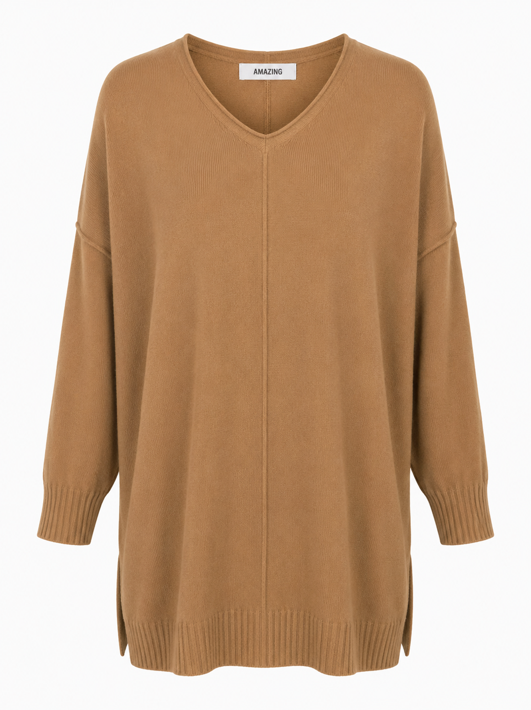 CASSI X ROUND NECK FRONT SEAM KNIT