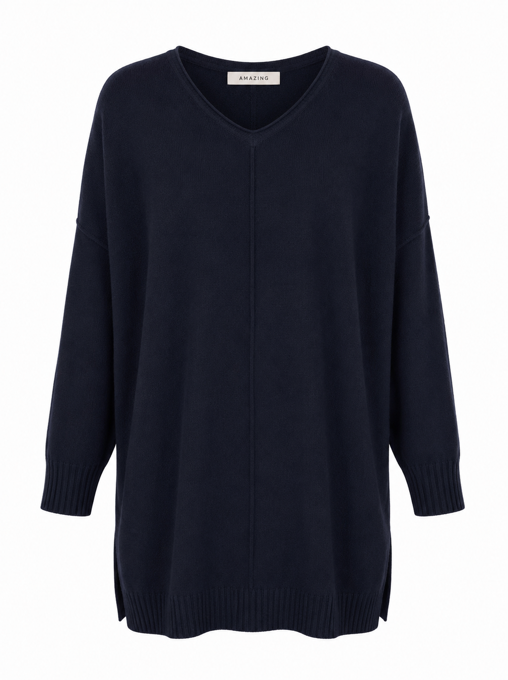 CASSI X ROUND NECK FRONT SEAM KNIT