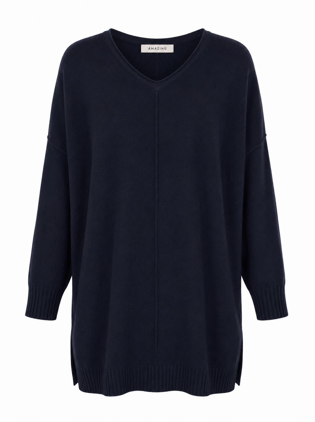 CASSI X ROUND NECK FRONT SEAM KNIT