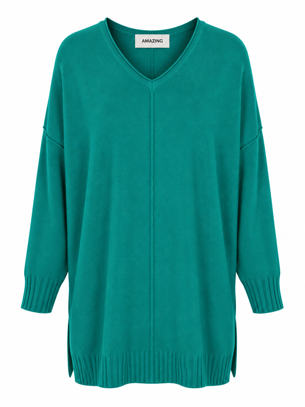 CASSI X ROUND NECK FRONT SEAM KNIT