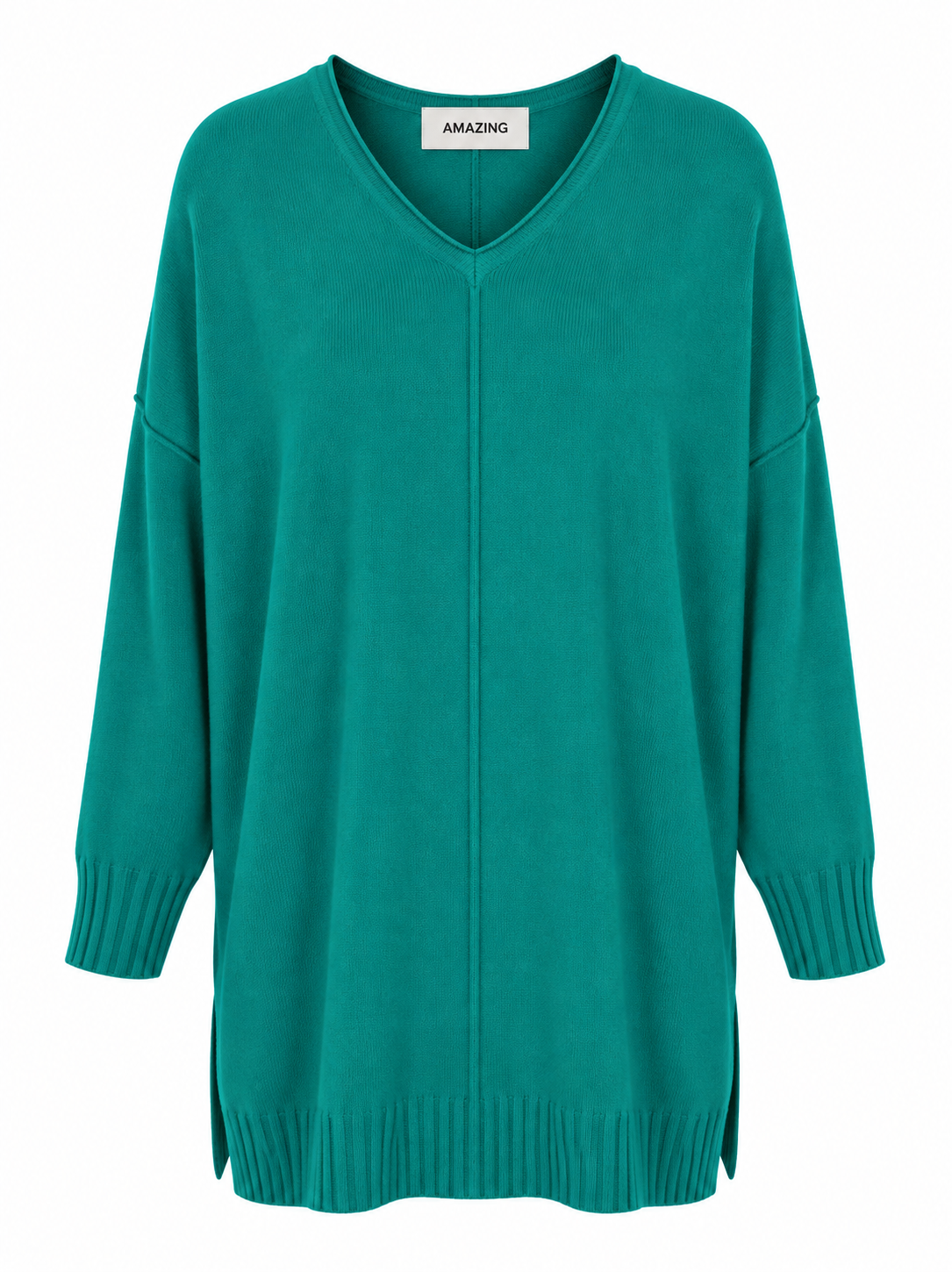 CASSI X ROUND NECK FRONT SEAM KNIT