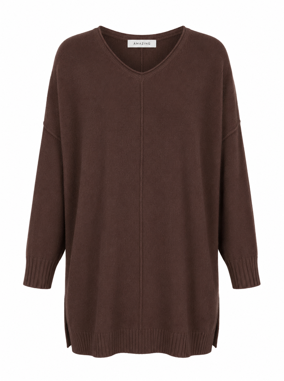 CASSI X ROUND NECK FRONT SEAM KNIT