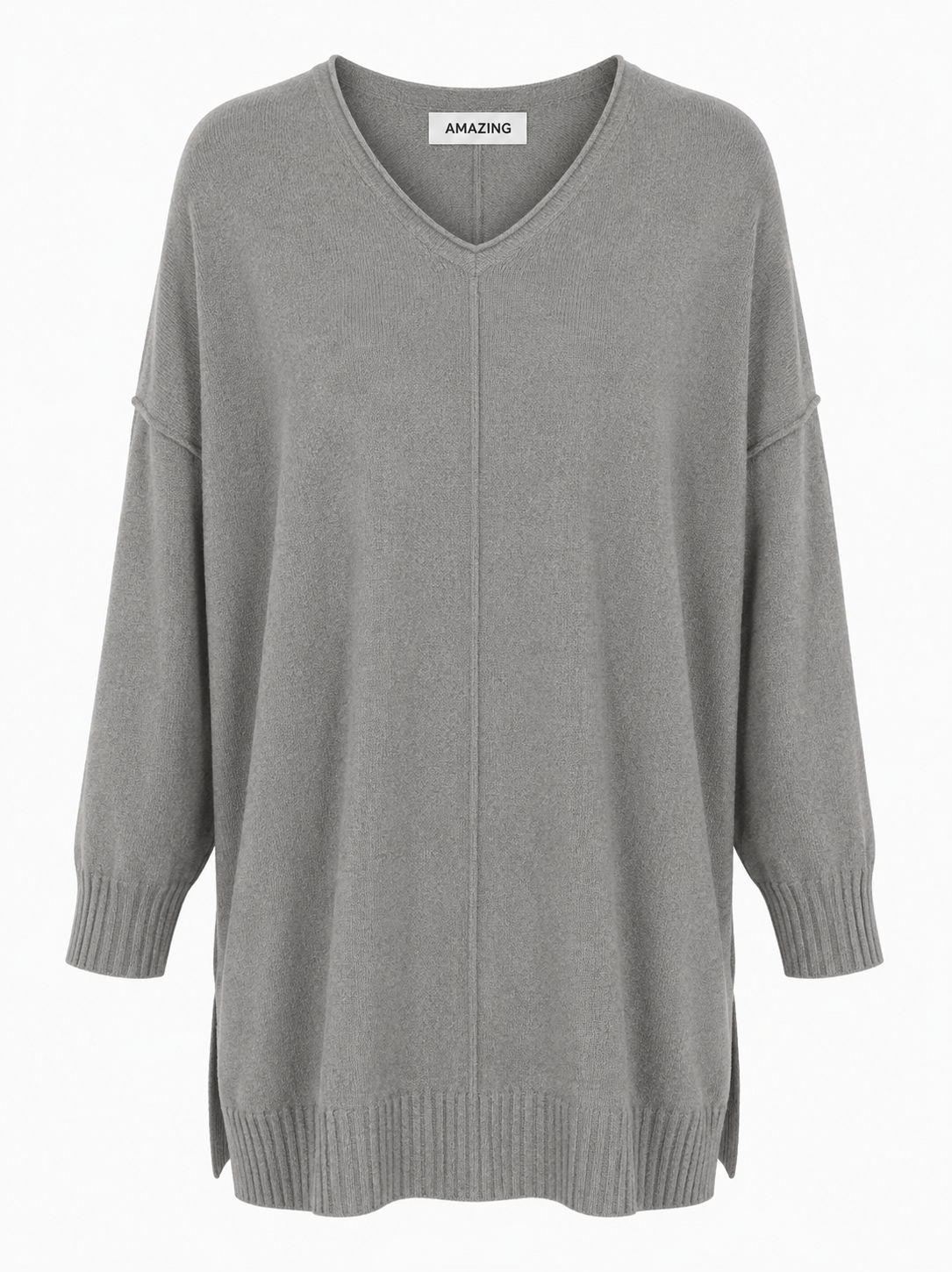 CASSI X ROUND NECK FRONT SEAM KNIT