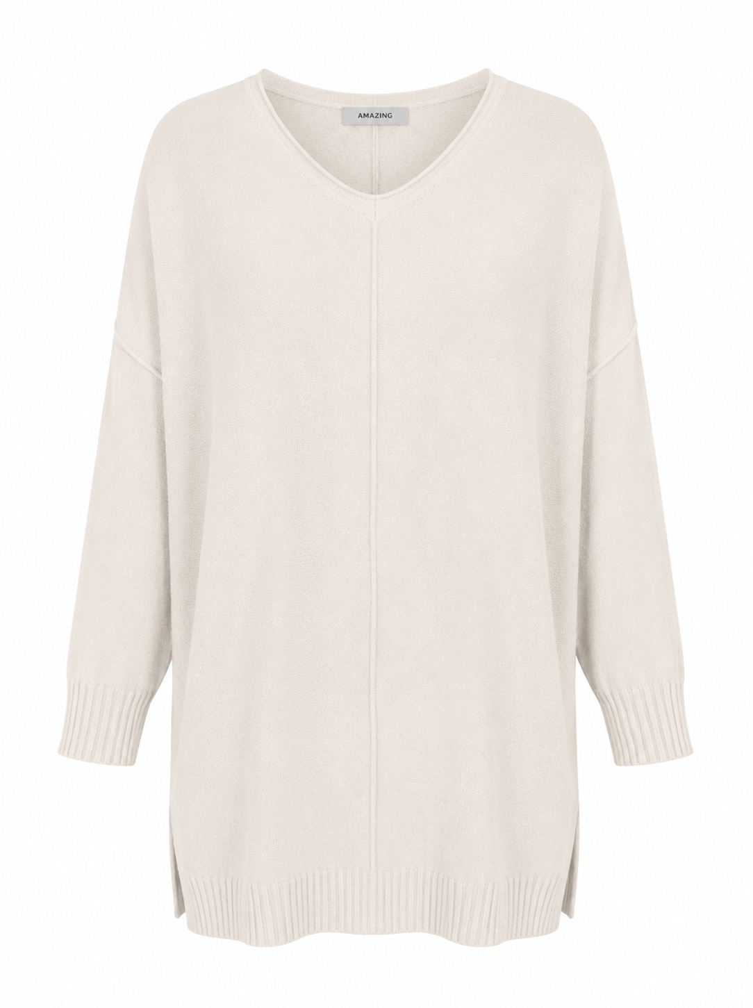 CASSI X ROUND NECK FRONT SEAM KNIT