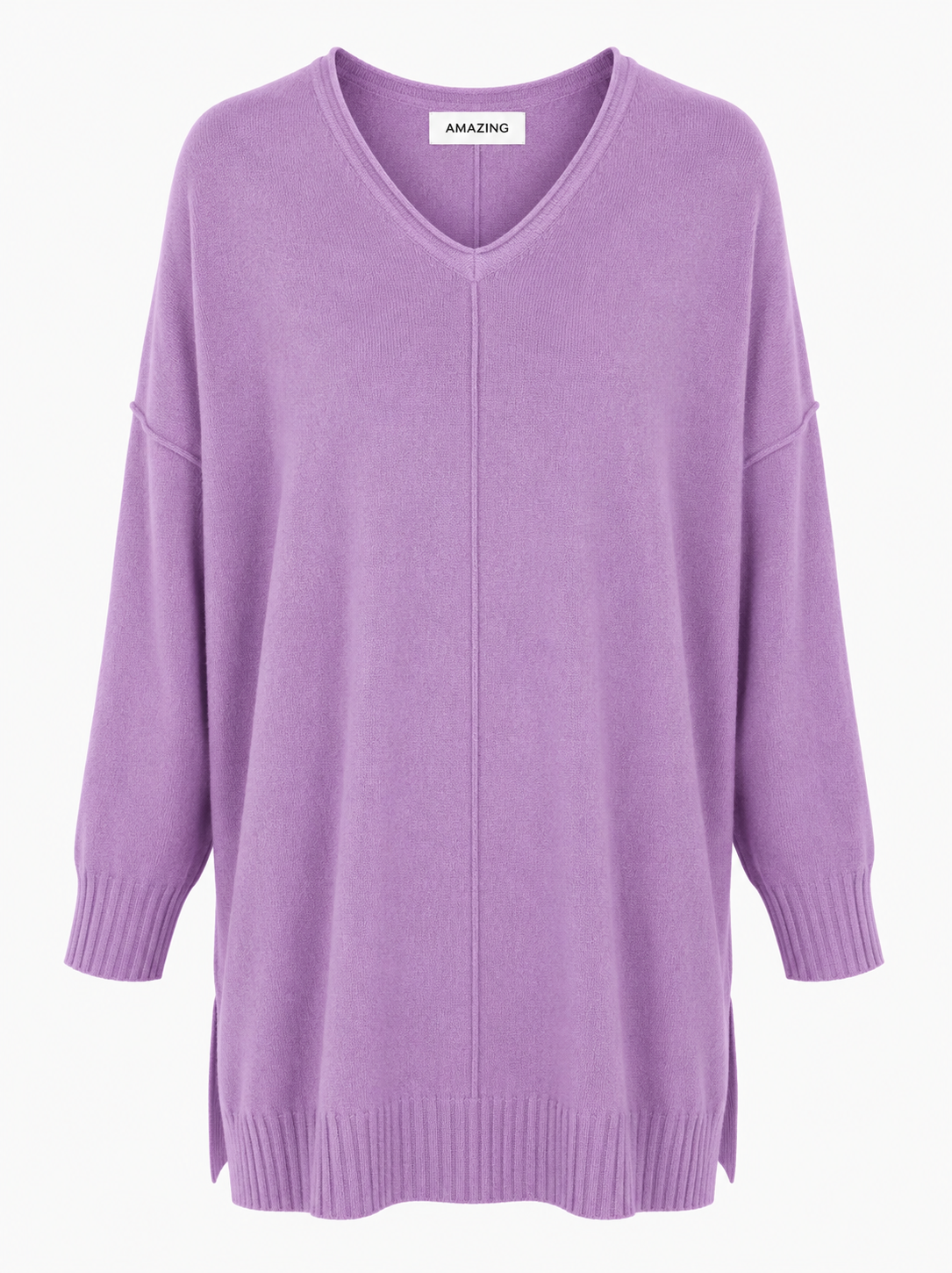CASSI X ROUND NECK FRONT SEAM KNIT