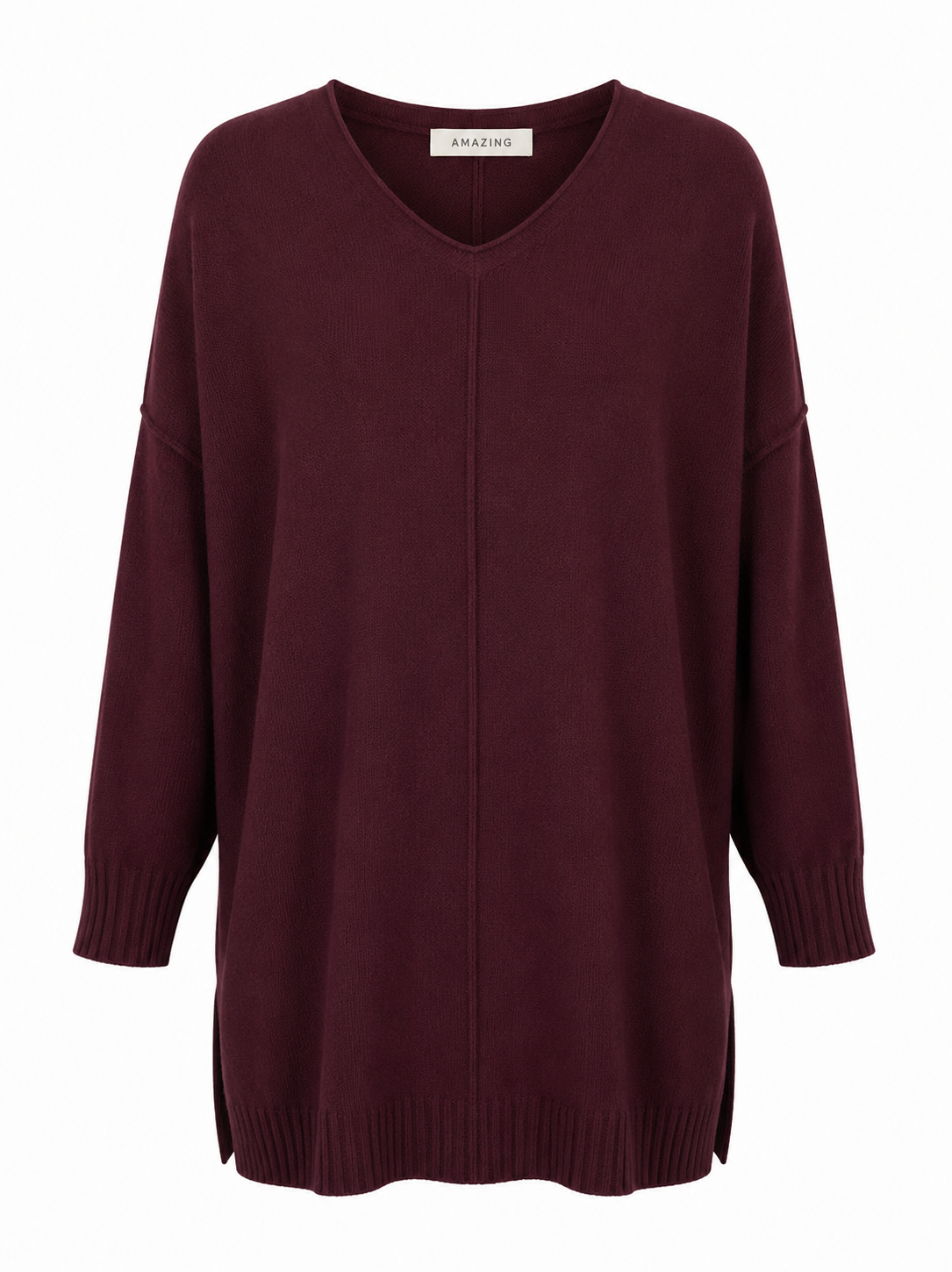 CASSI X ROUND NECK FRONT SEAM KNIT