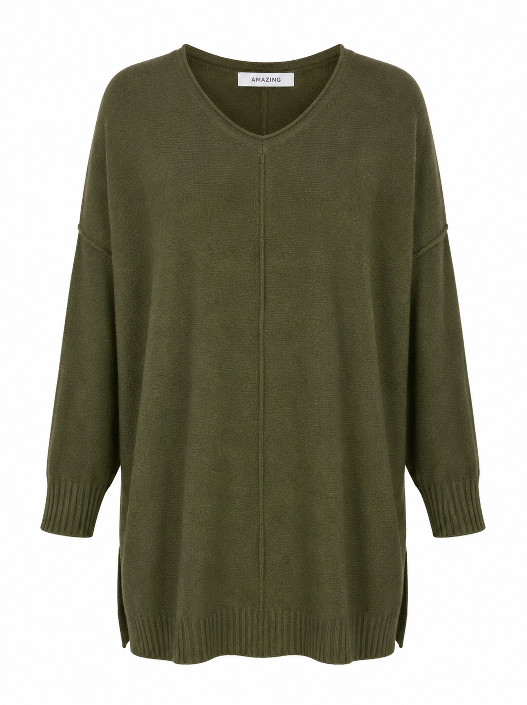 CASSI X ROUND NECK FRONT SEAM KNIT