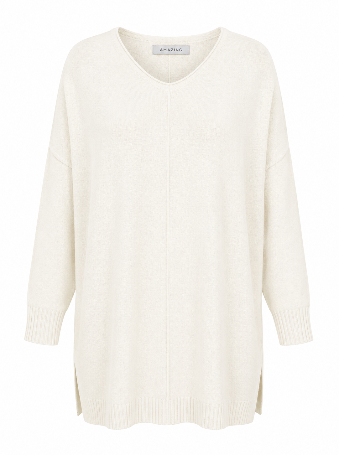 CASSI X ROUND NECK FRONT SEAM KNIT
