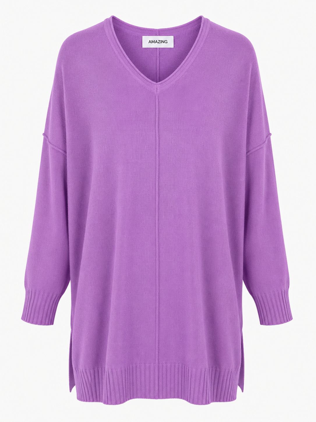 CASSI X ROUND NECK FRONT SEAM KNIT