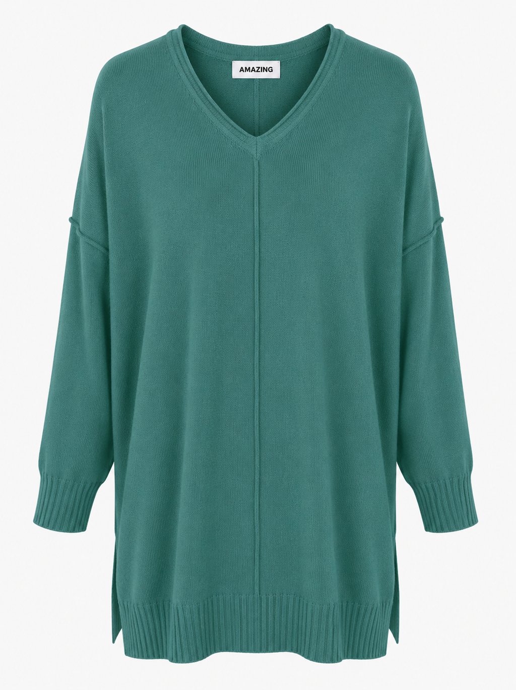 CASSI X ROUND NECK FRONT SEAM KNIT