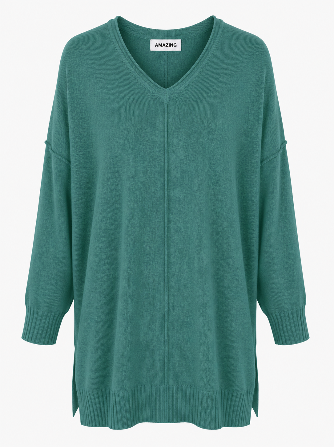 CASSI X ROUND NECK FRONT SEAM KNIT