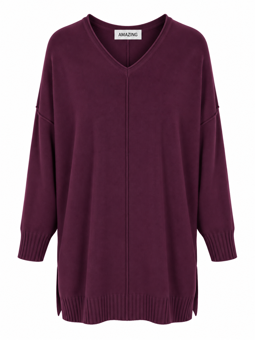 CASSI X ROUND NECK FRONT SEAM KNIT