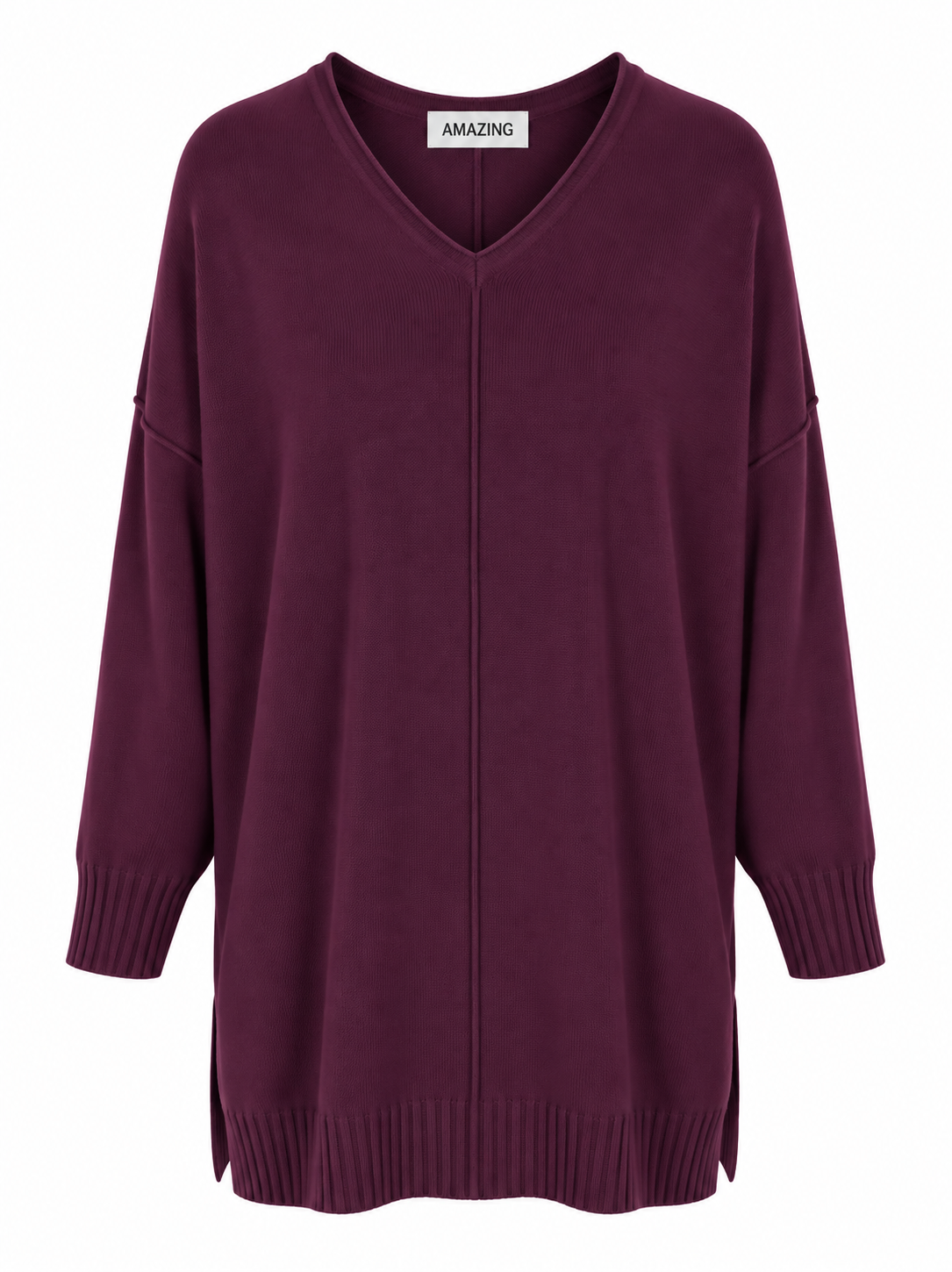 CASSI X ROUND NECK FRONT SEAM KNIT