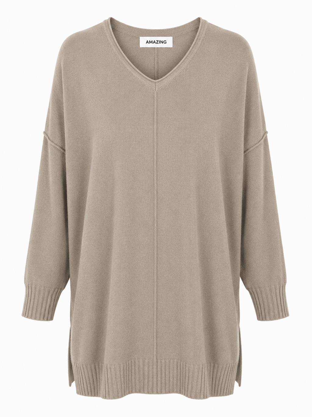 CASSI X ROUND NECK FRONT SEAM KNIT