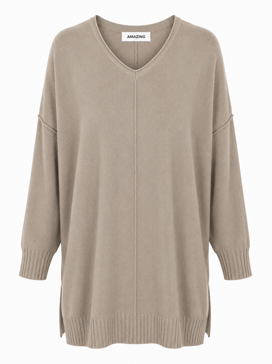 CASSI X ROUND NECK FRONT SEAM KNIT
