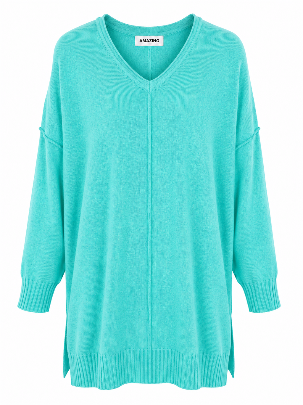 CASSI X ROUND NECK FRONT SEAM KNIT