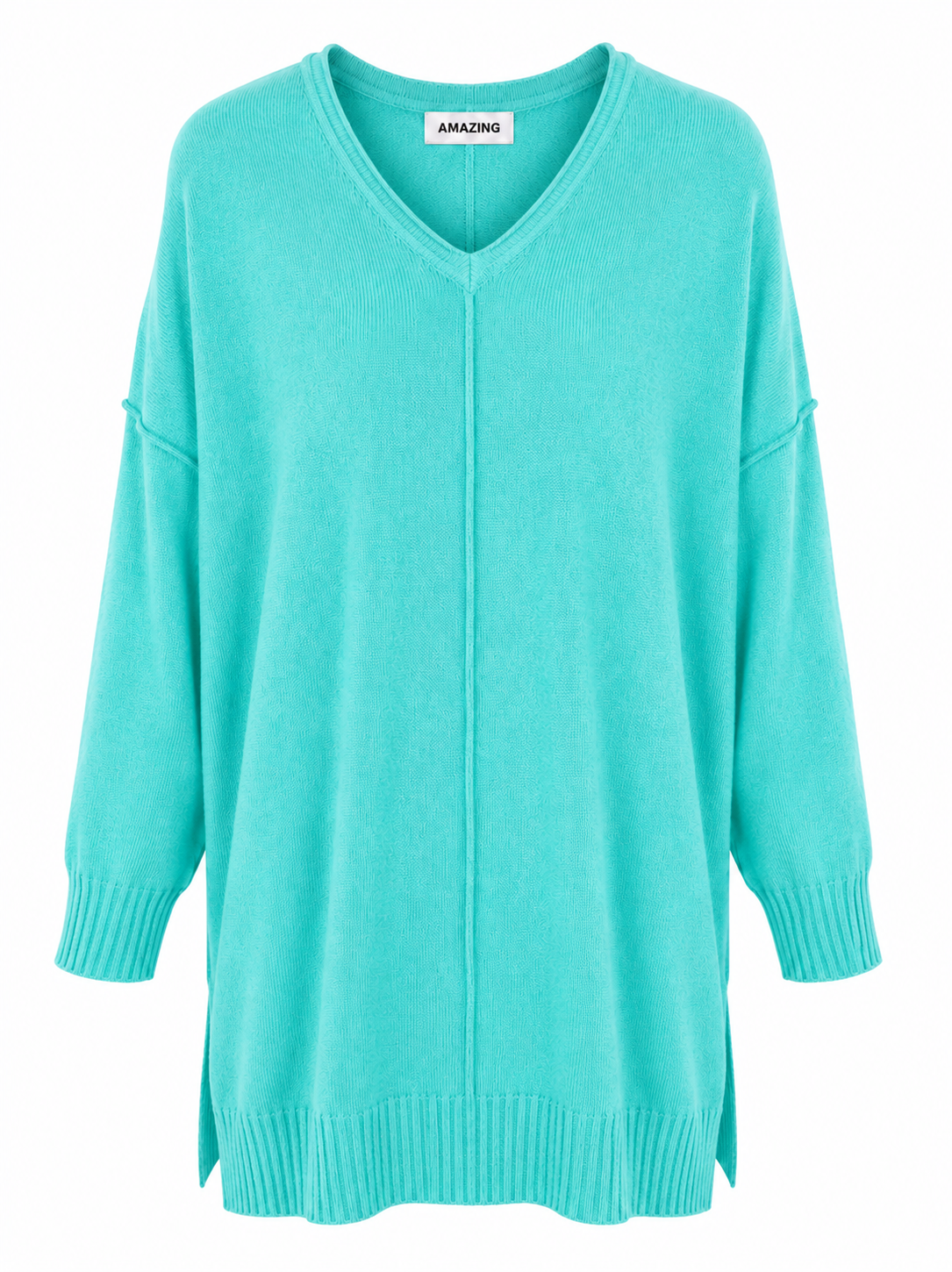 CASSI X ROUND NECK FRONT SEAM KNIT