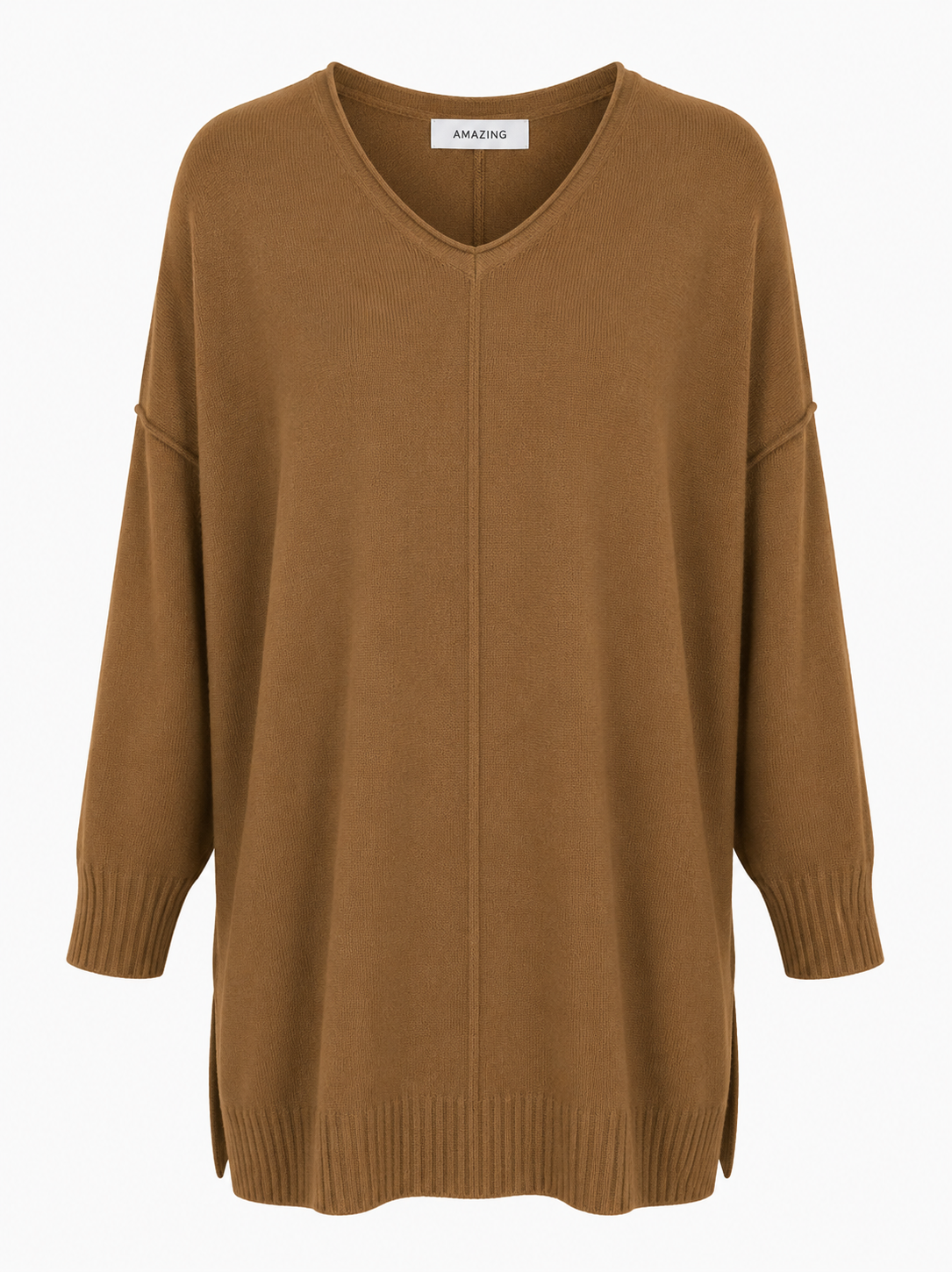 CASSI X ROUND NECK FRONT SEAM KNIT