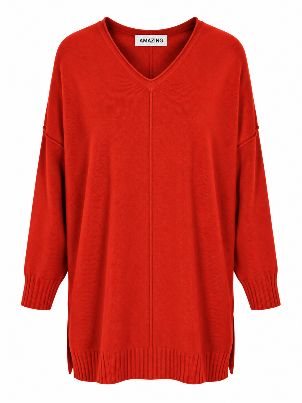 CASSI X ROUND NECK FRONT SEAM KNIT