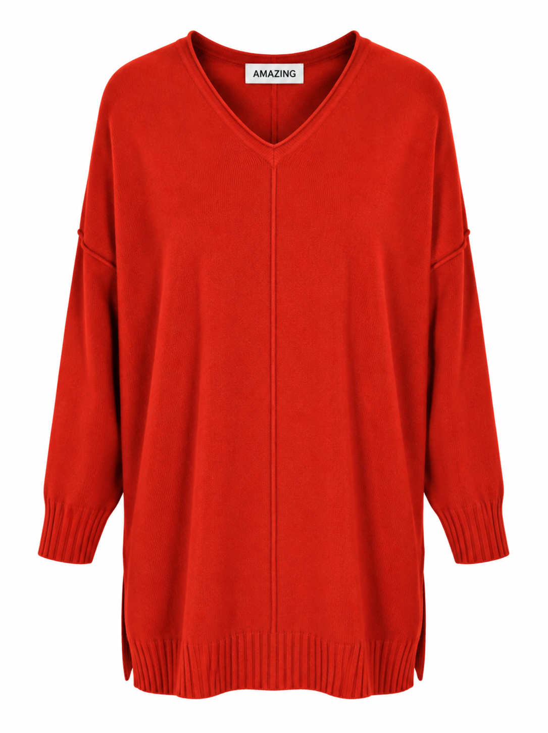 CASSI X ROUND NECK FRONT SEAM KNIT