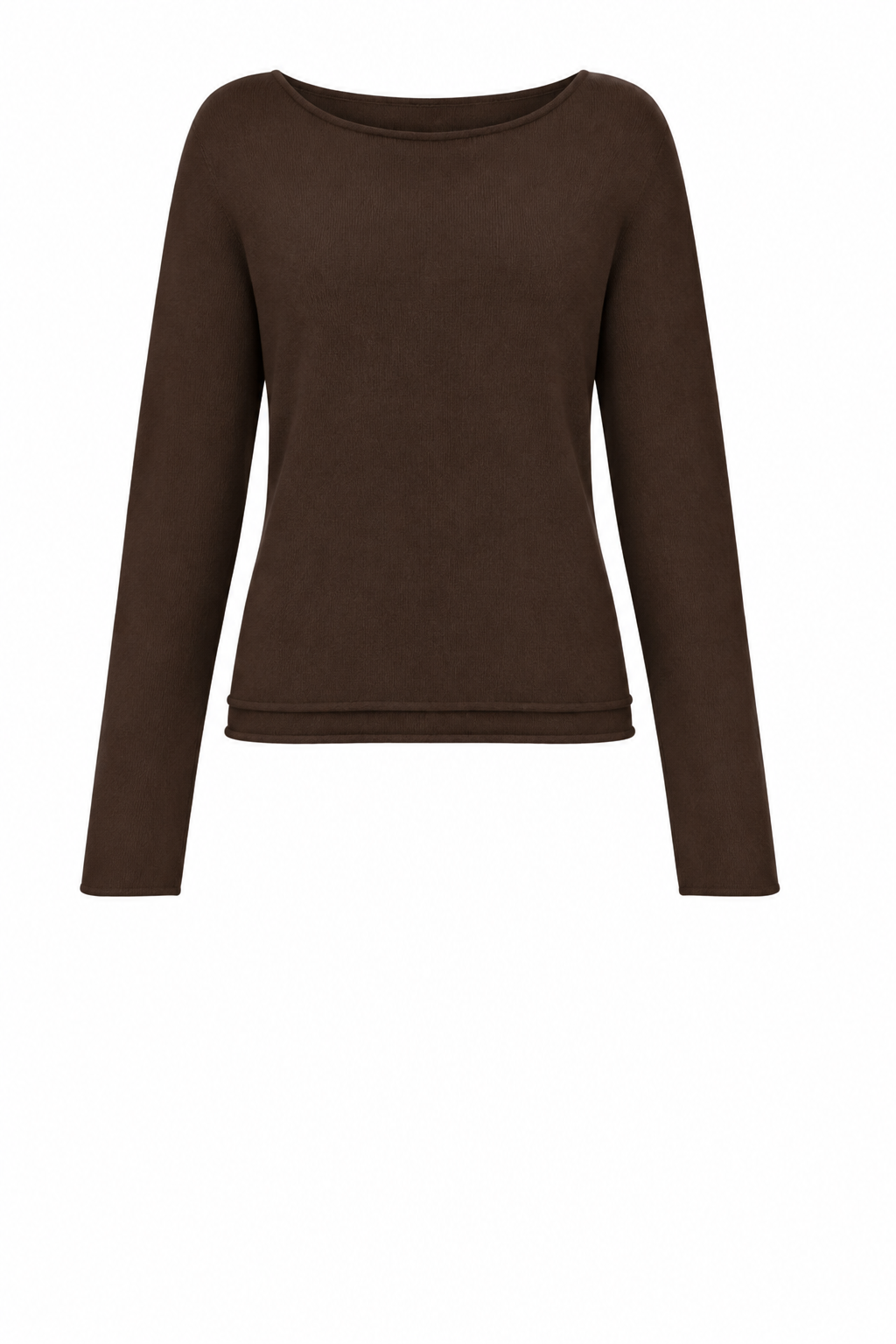 CHLOE ROLLED HEM BOXY KNIT