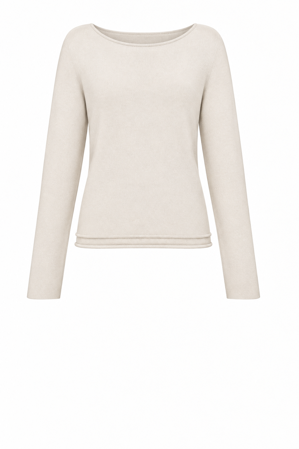 CHLOE ROLLED HEM BOXY KNIT