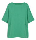 EDIE 2 POCKET LINEN TOP