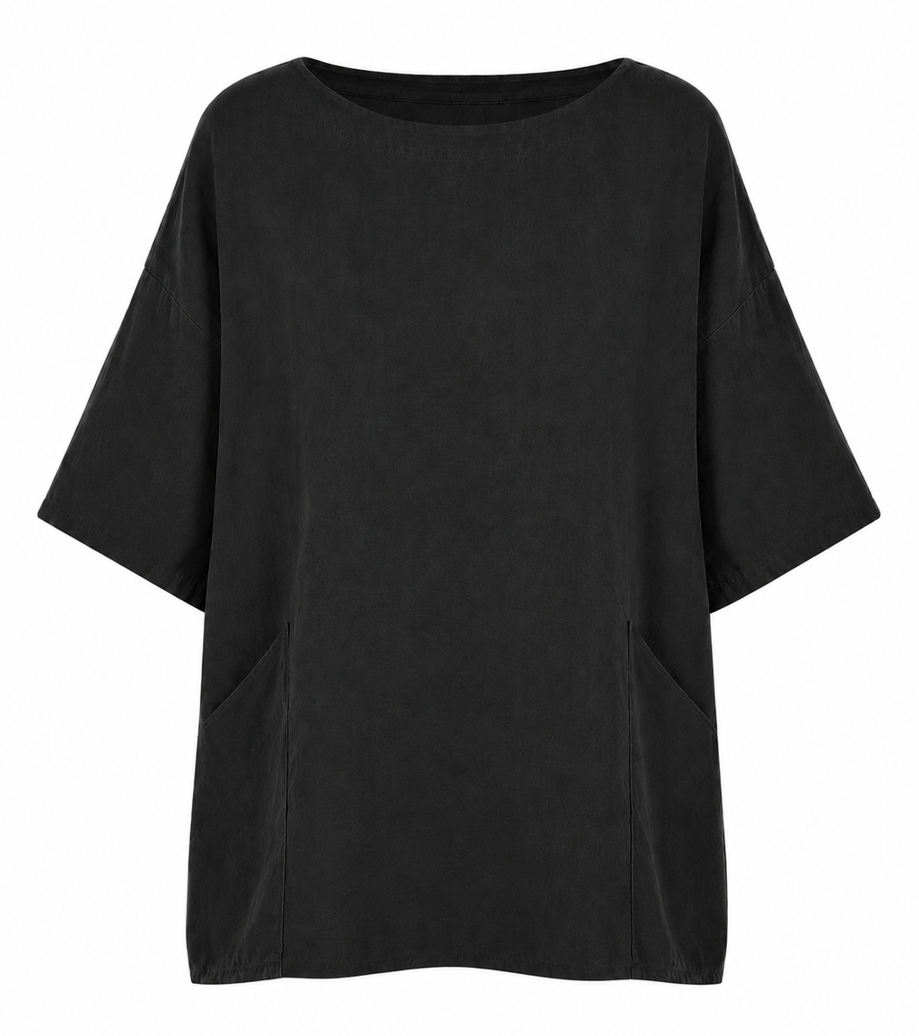 EDIE 2 POCKET LINEN TOP