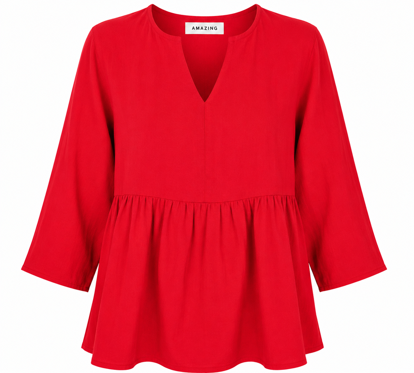 ELODIE LINEN PEPLUM TOP