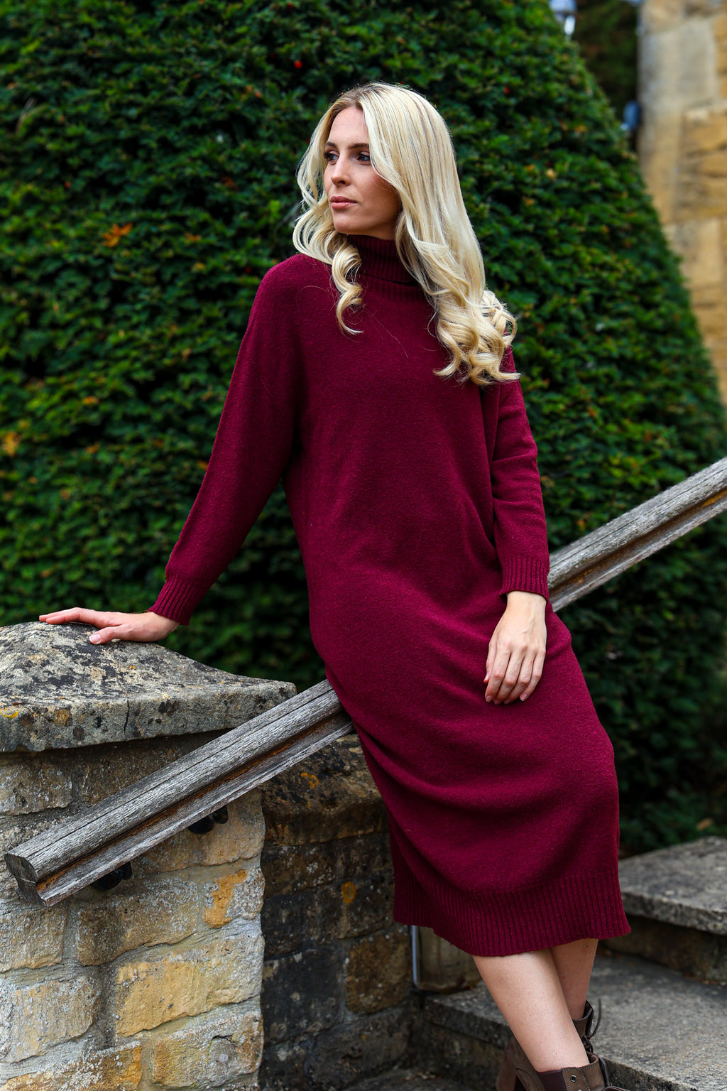 PAIGE E POLO NECK DRESS