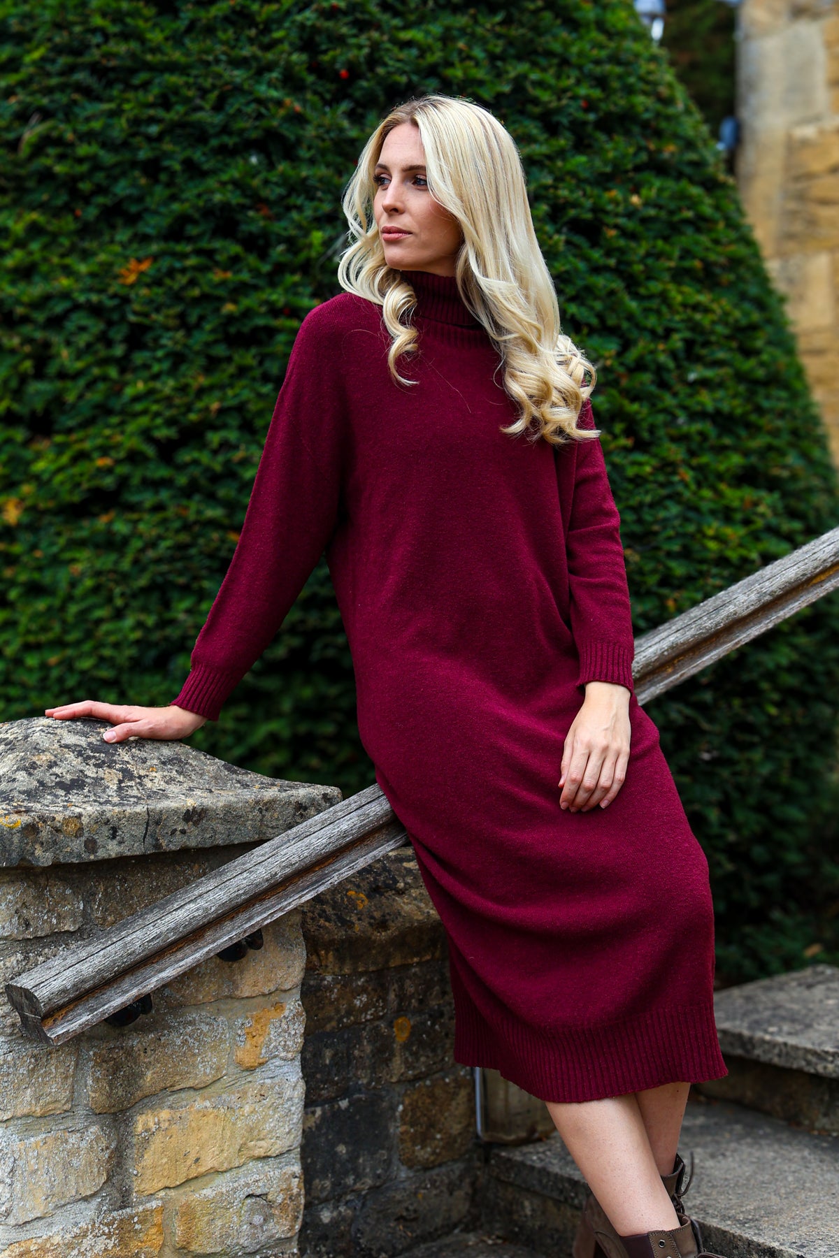 PAIGE E POLO NECK DRESS