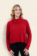 JANNIE SUPERSOFT COWL BOXY KNIT