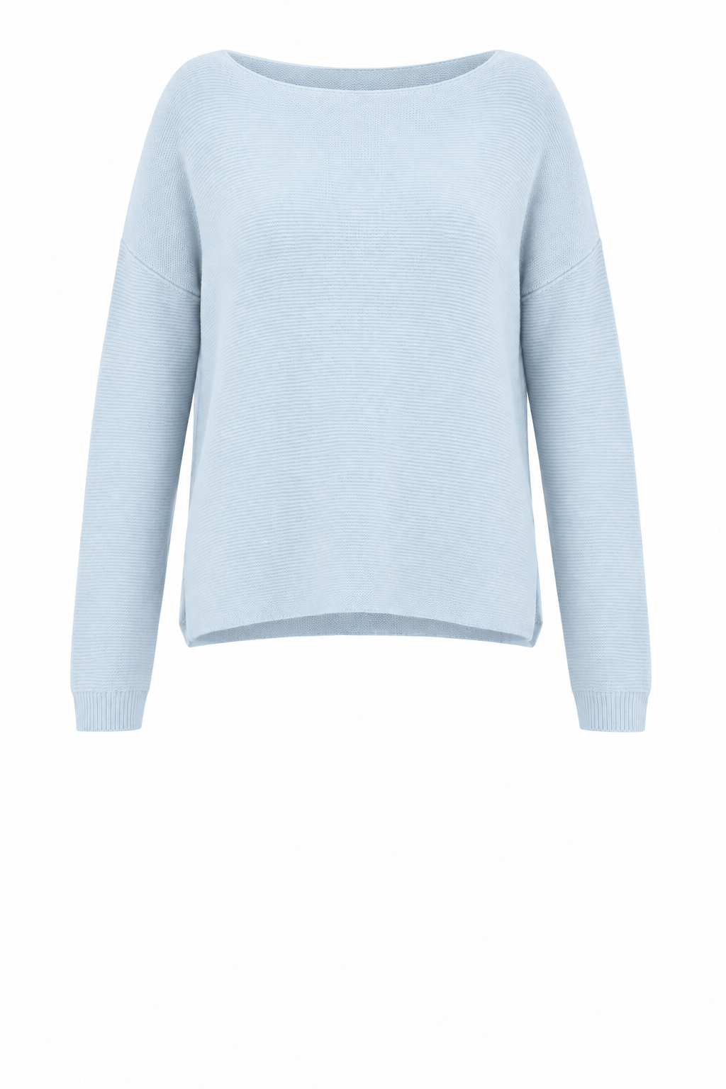 JENNA FINE RIB BOAT NECK KNIT