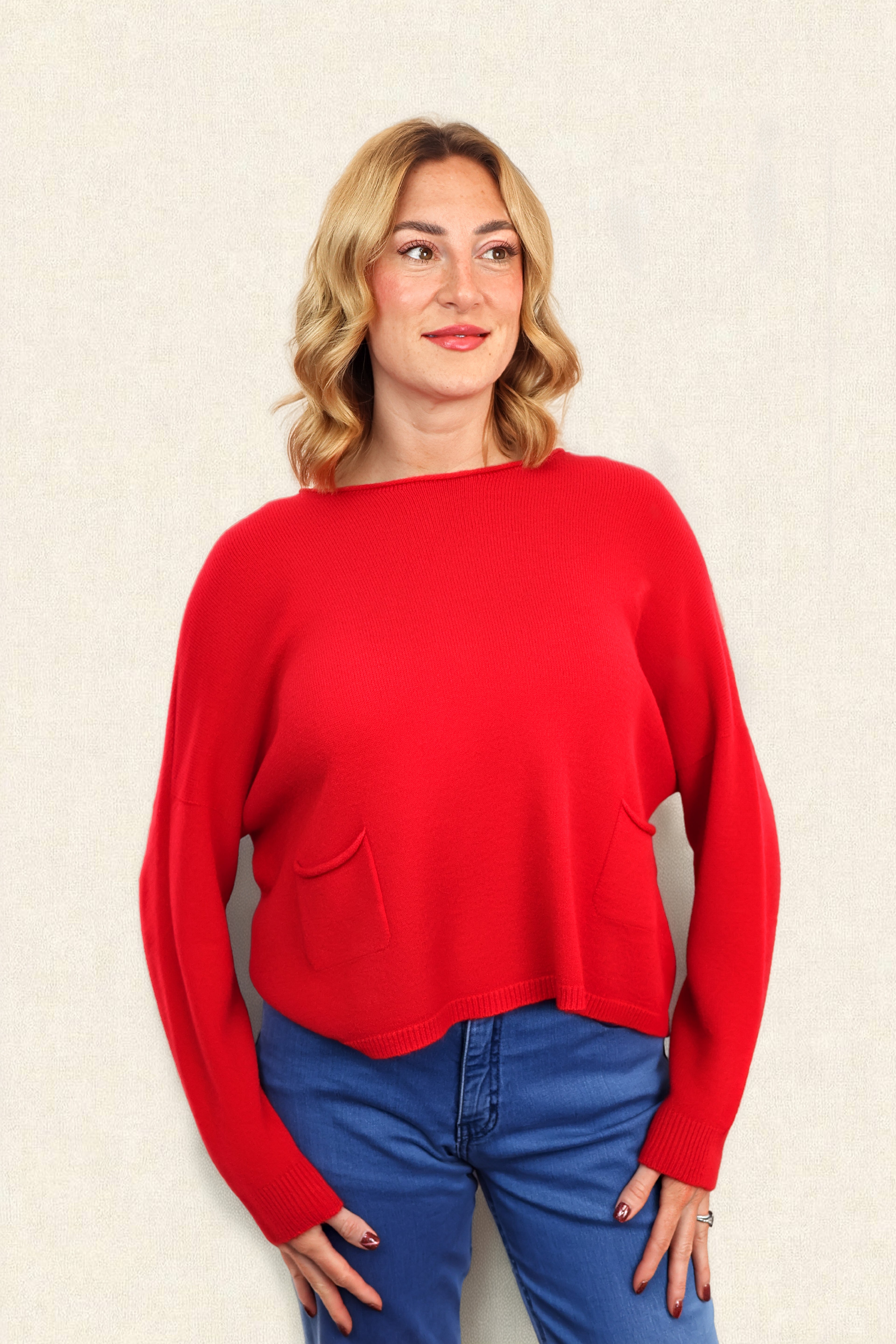 JODIE FRONT POCKET SUPERSOFT KNIT JUMPER