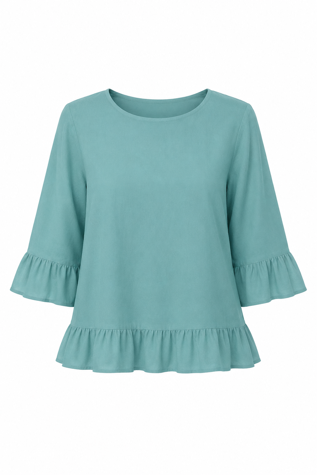 JULIA FRILL LINEN TOP