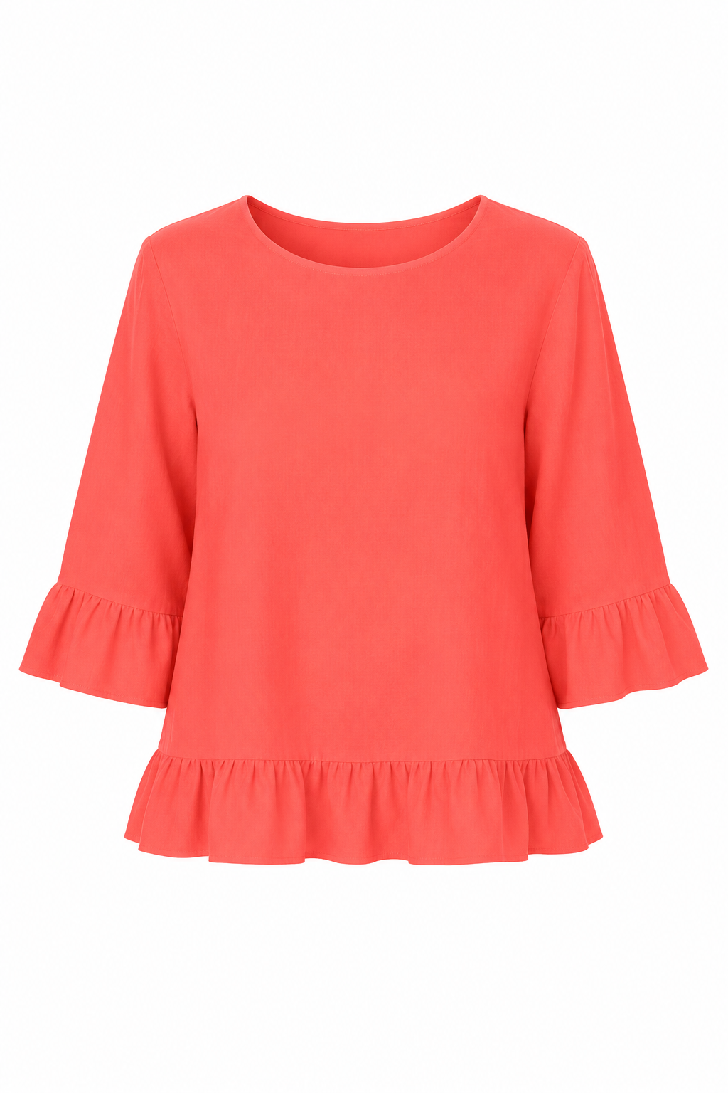 JULIA FRILL LINEN TOP