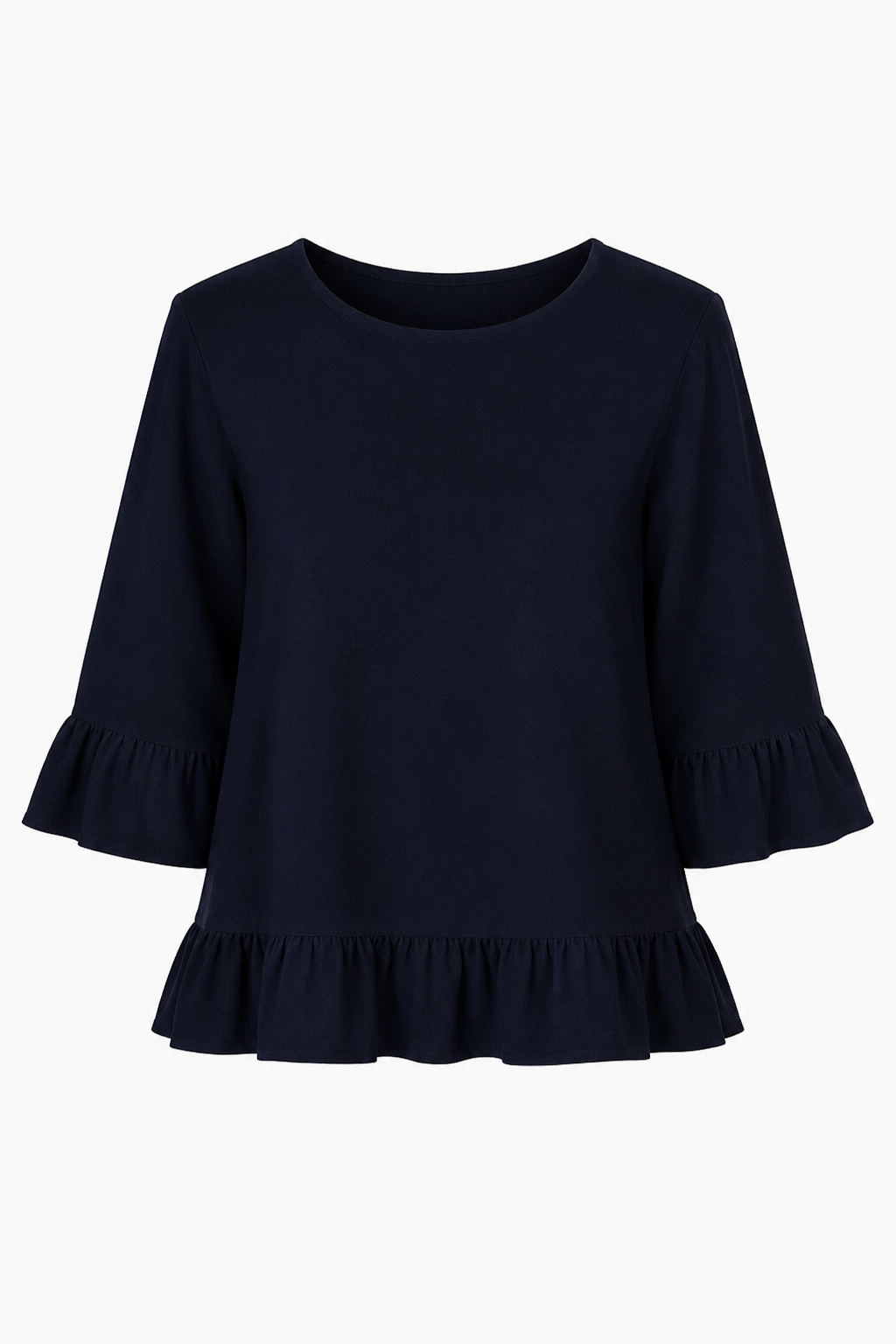 JULIA FRILL LINEN TOP