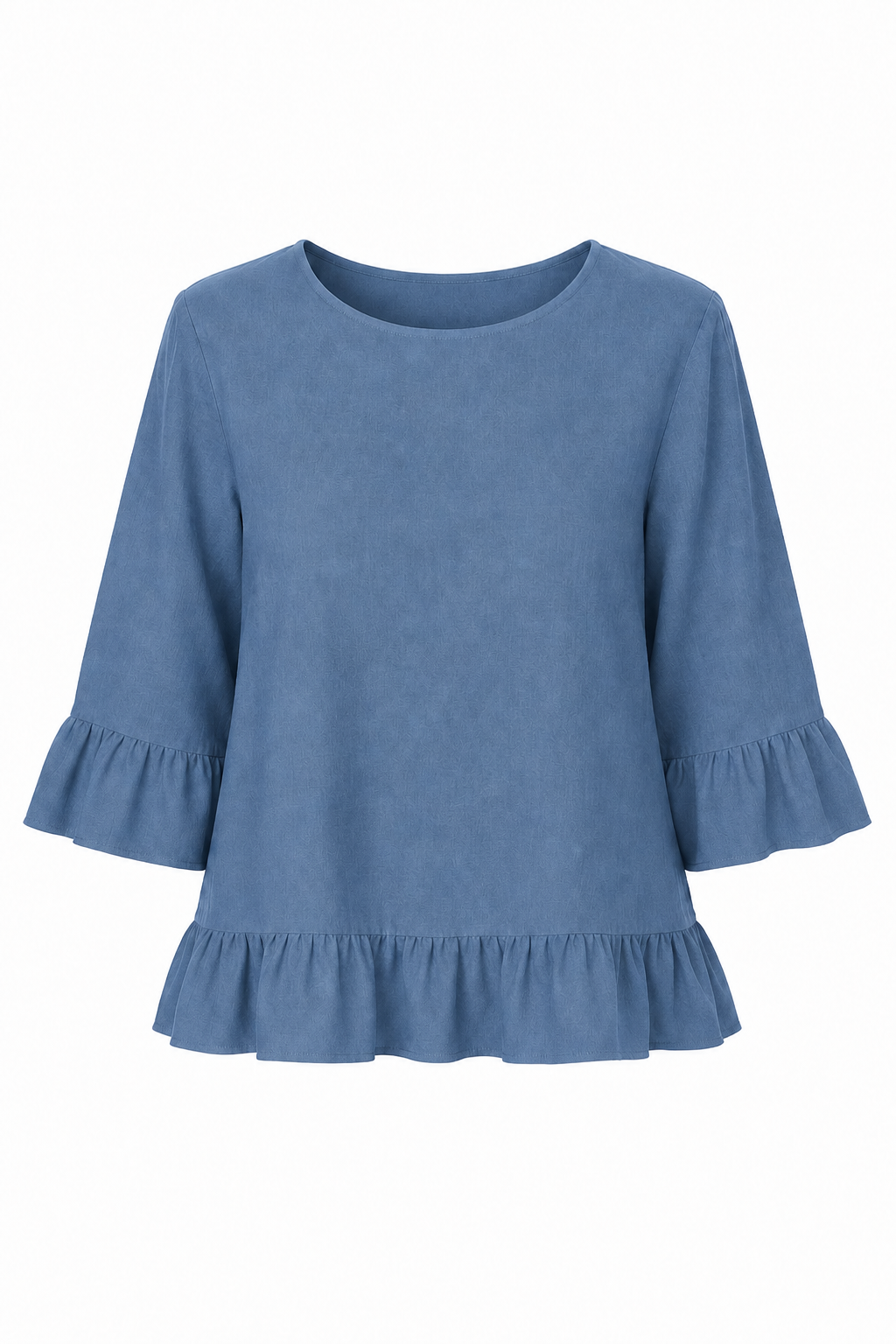 JULIA FRILL LINEN TOP