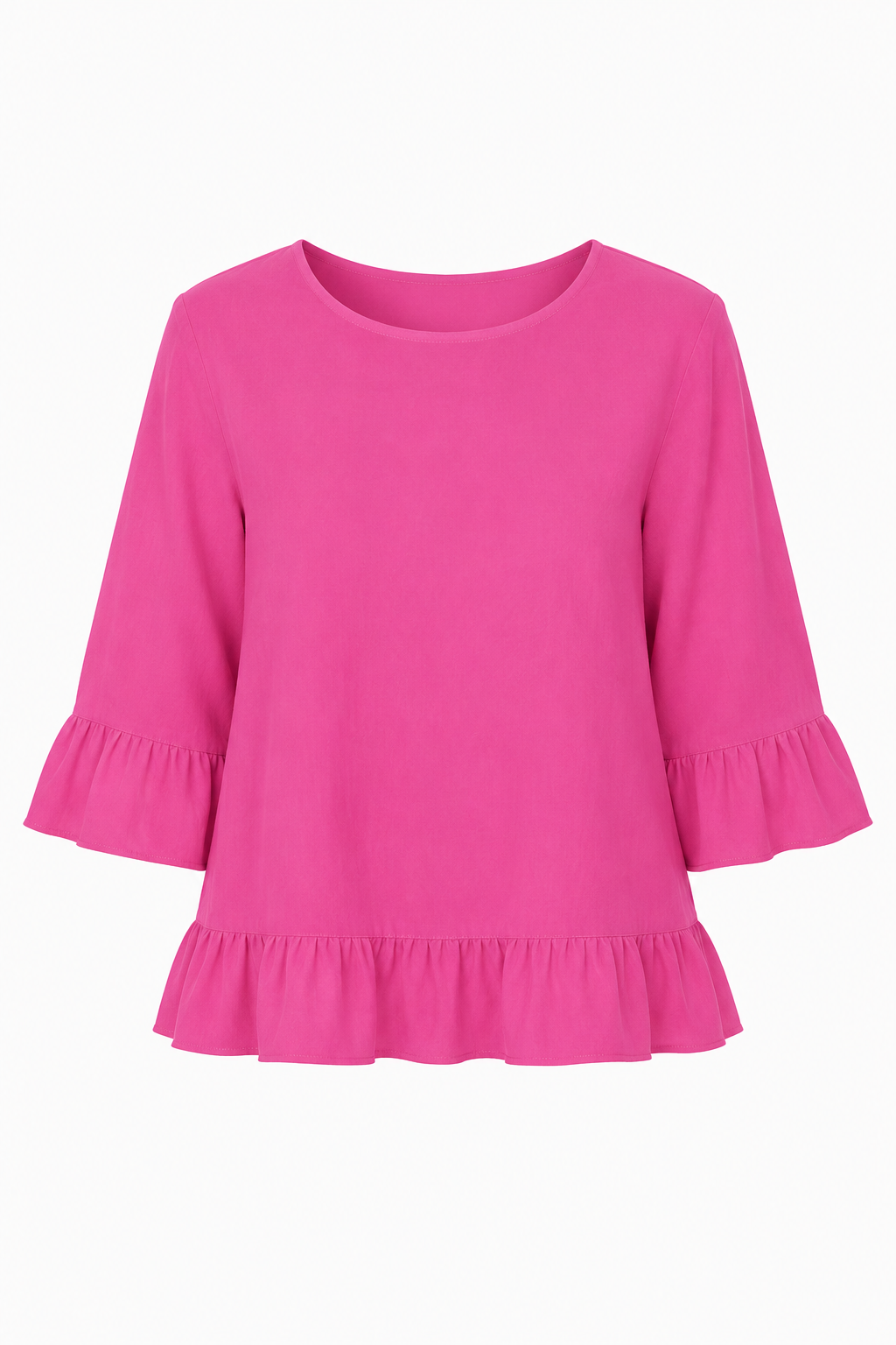 JULIA FRILL LINEN TOP
