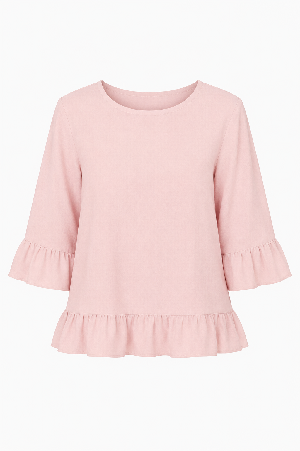 JULIA FRILL LINEN TOP