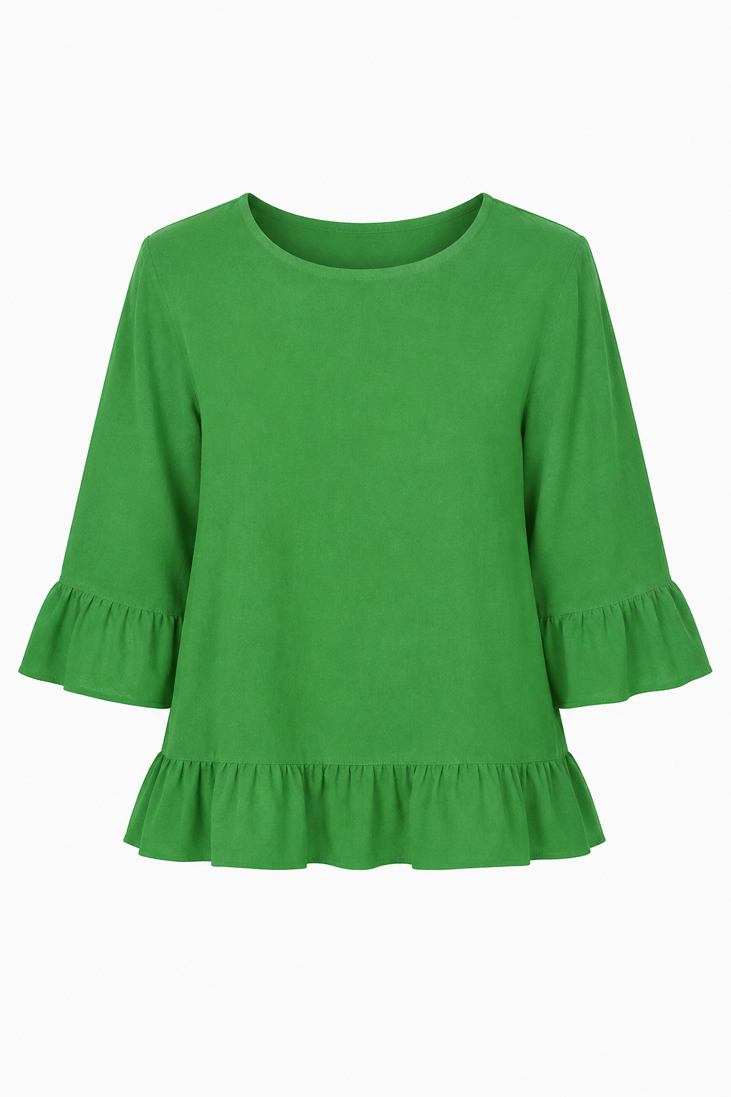 JULIA FRILL LINEN TOP