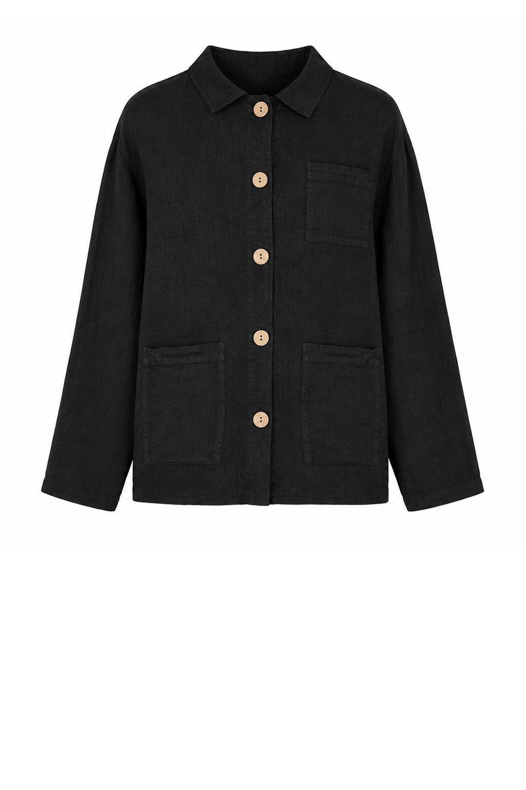 KEELY DENIM CHORE LINEN JACKET