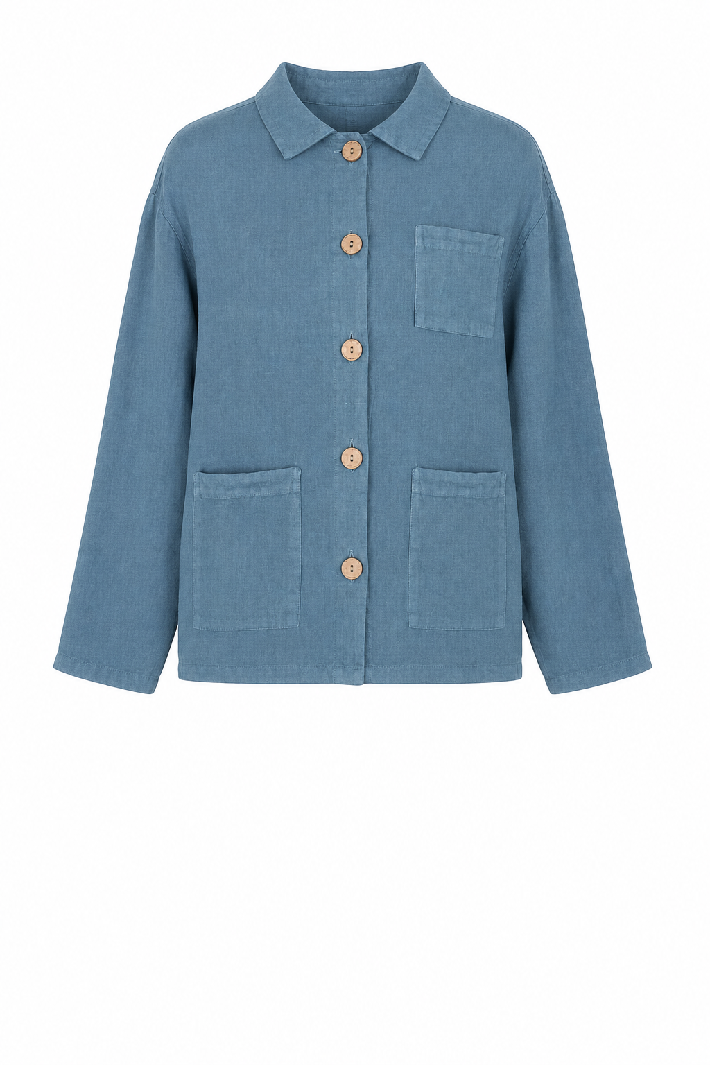 KEELY DENIM CHORE LINEN JACKET