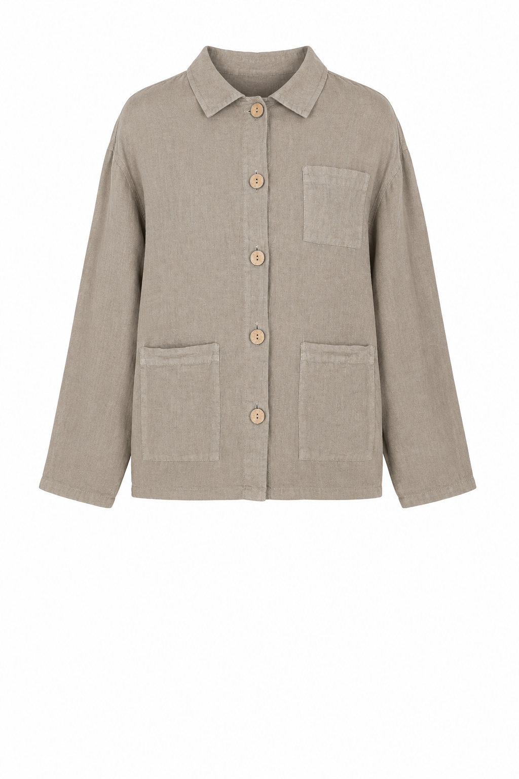 KEELY DENIM CHORE LINEN JACKET